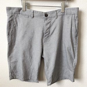 Denim Co. Men’s Black and White Micro-check Bermuda Shorts